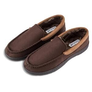 New Haggar Venetian Microsuede Fleece Indoor /Outdoor Moccasin Medium 8-9
